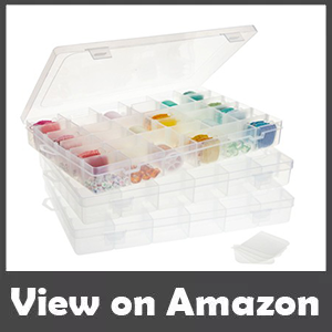 Anstore Craft Storage Box with Compartments